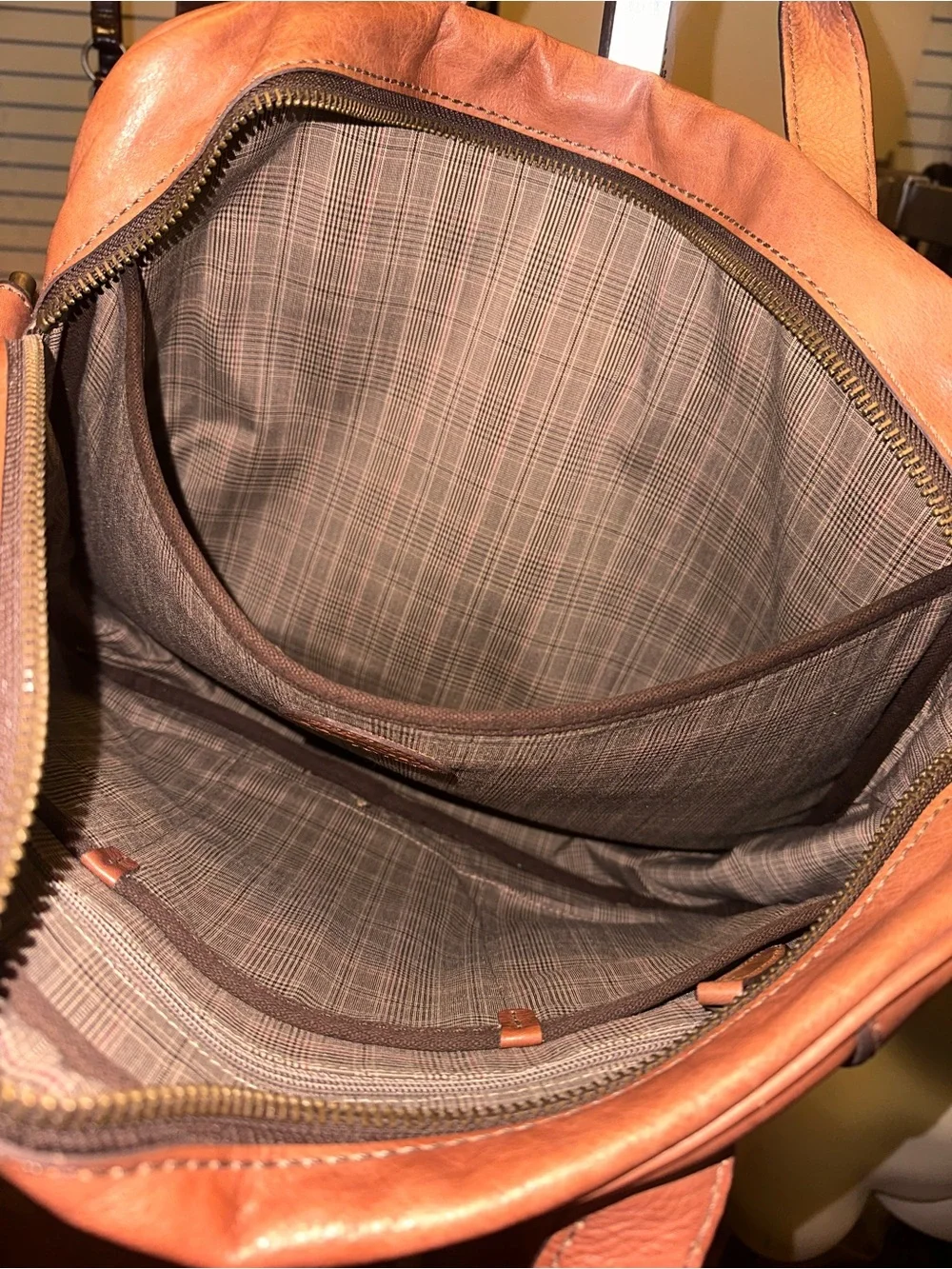 FOSSIL Vintage Computer Bag Briefcase XL Leather